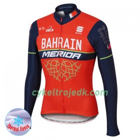 Cykeltrøje Vinter 2017 Bahrain-Merida N001